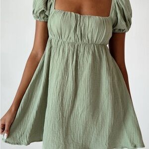 Princess Polly Sage Green Mini Dress